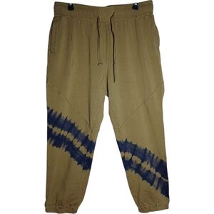 Men's Tan Tie-Dye Jogger Pants Sz L